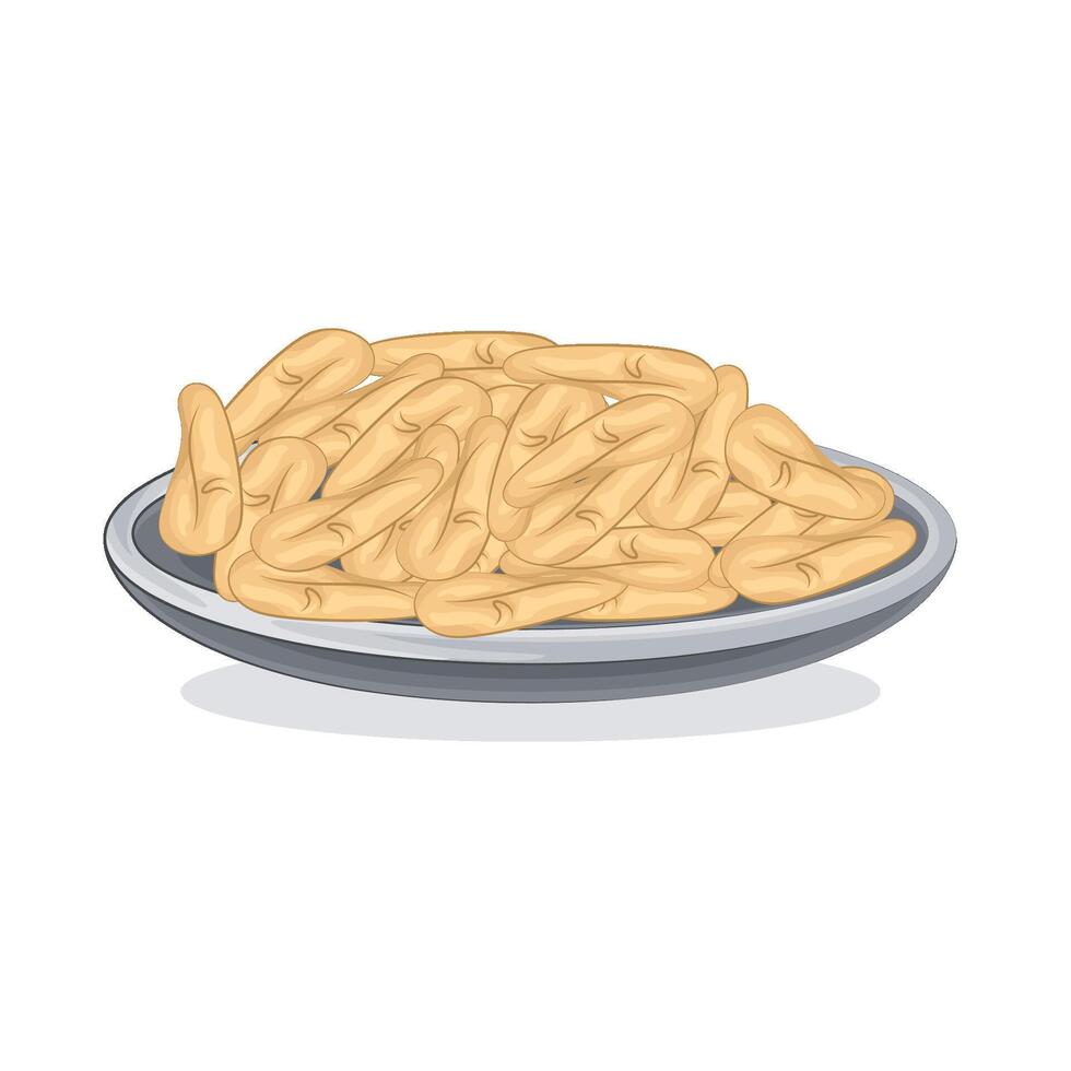 Illustration of cashew nut vector