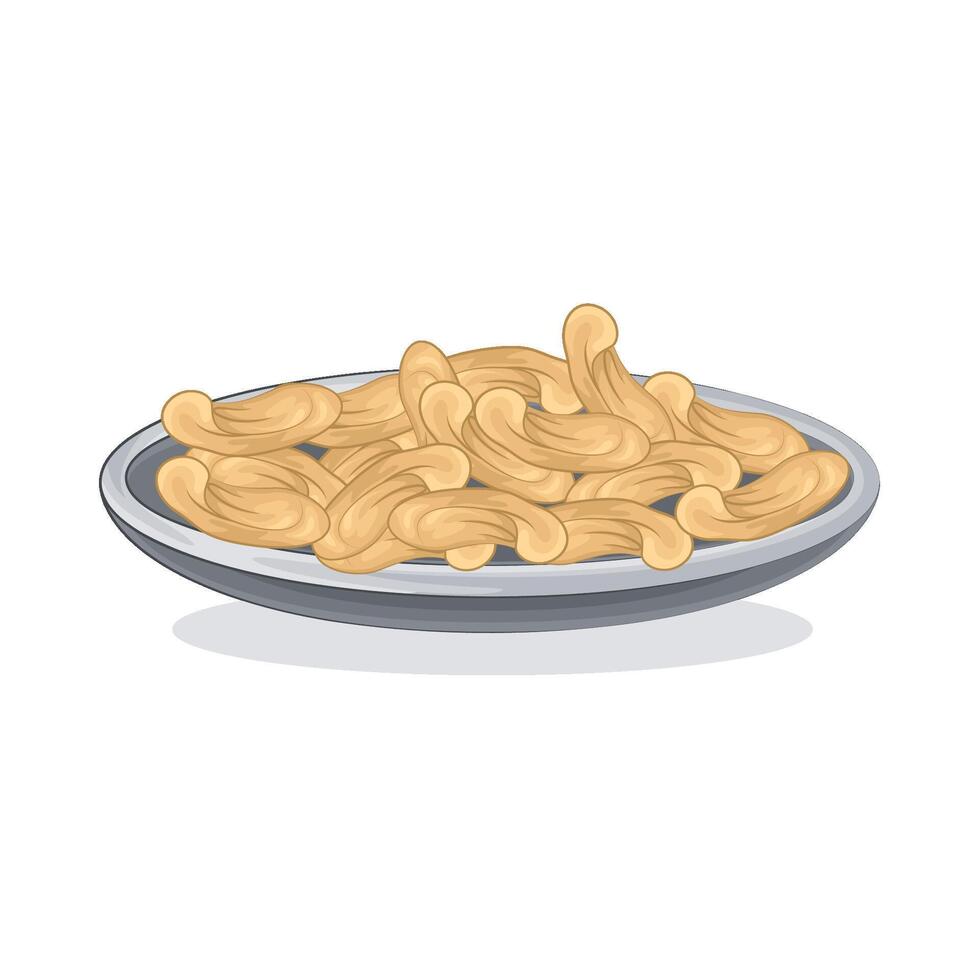 Illustration of cashew nut vector