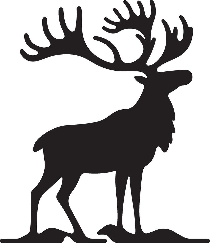 deer head illustration vector