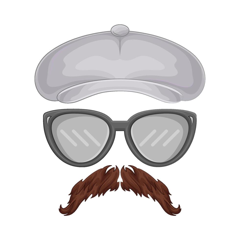 Illustration of hipster vector