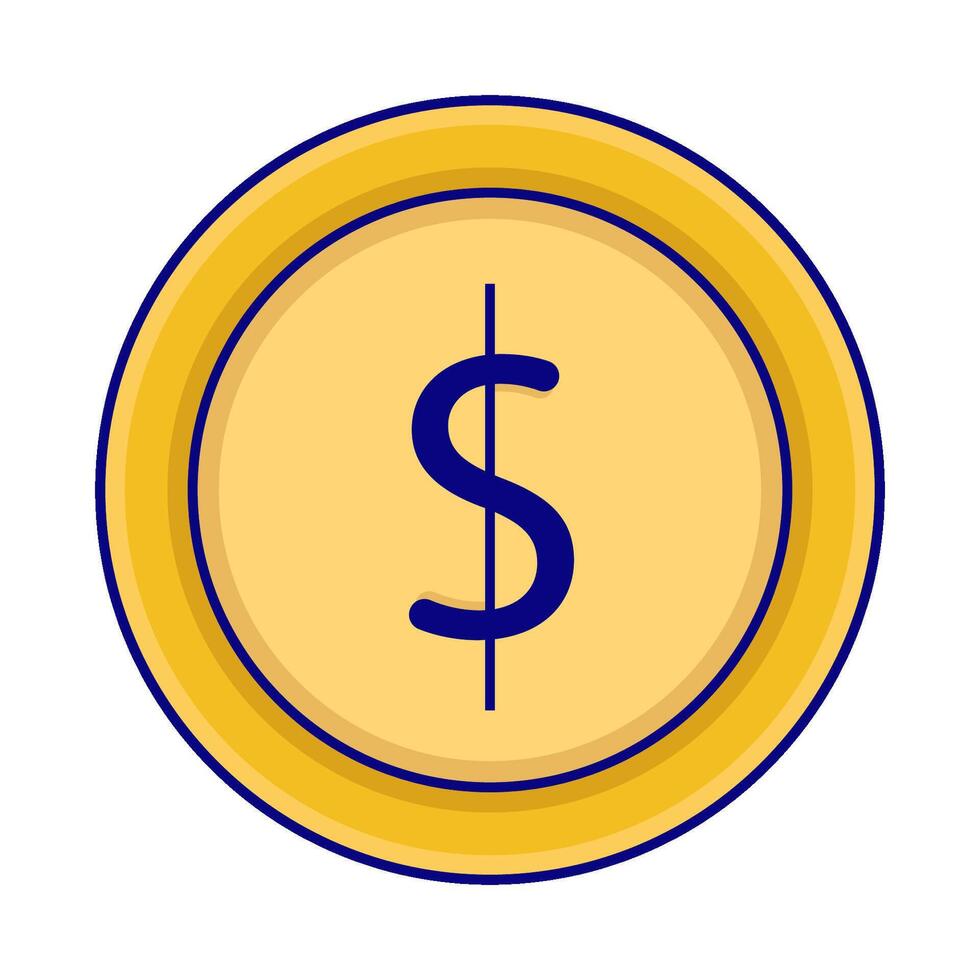 Illustration of coin vector