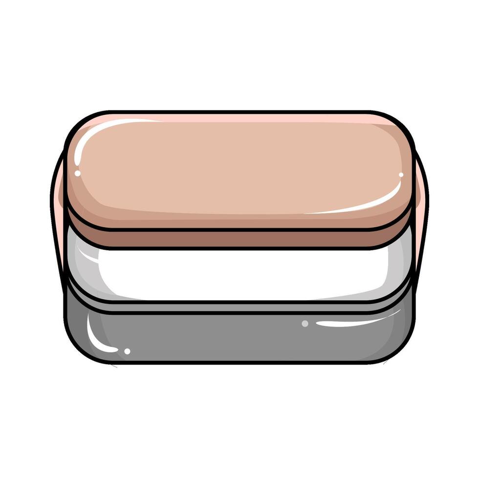 Illustration of food container vector