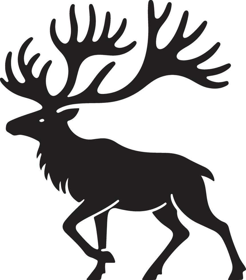 deer head illustration vector