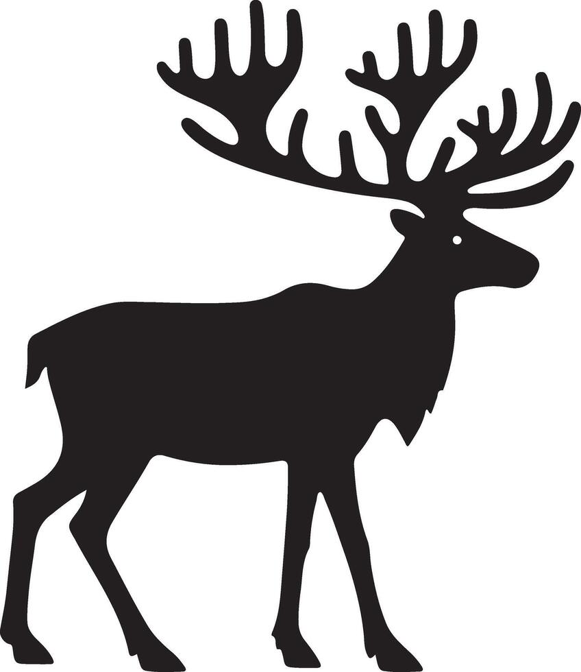 deer head illustration vector