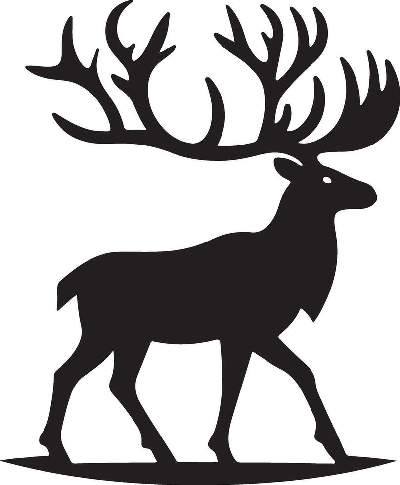 deer head illustration vector