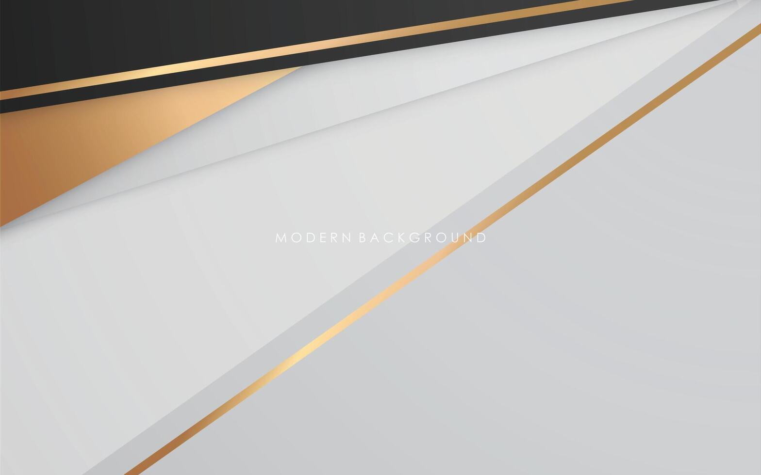 modern abstract black white and golden luxury lines background vector