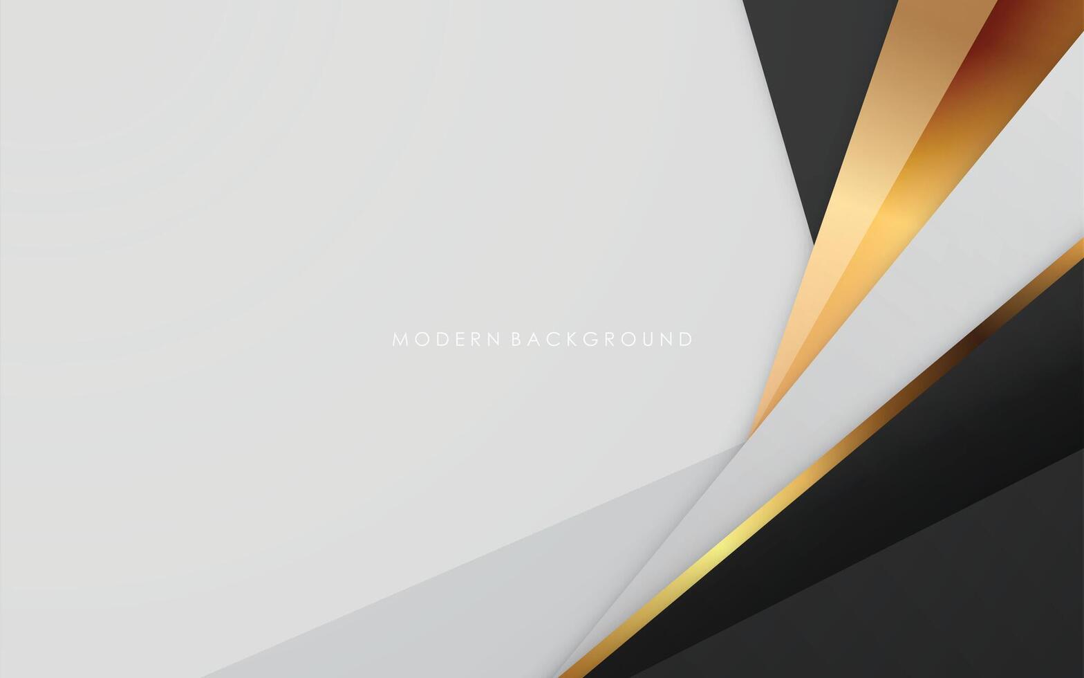 modern abstract black white and golden luxury lines background vector
