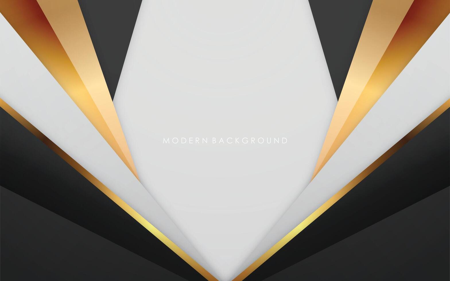 modern abstract black white and golden luxury lines background vector
