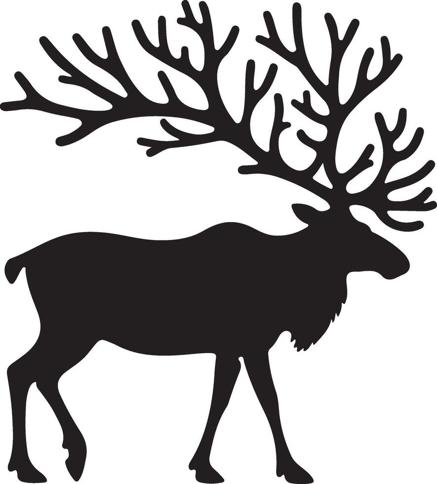 deer head illustration vector