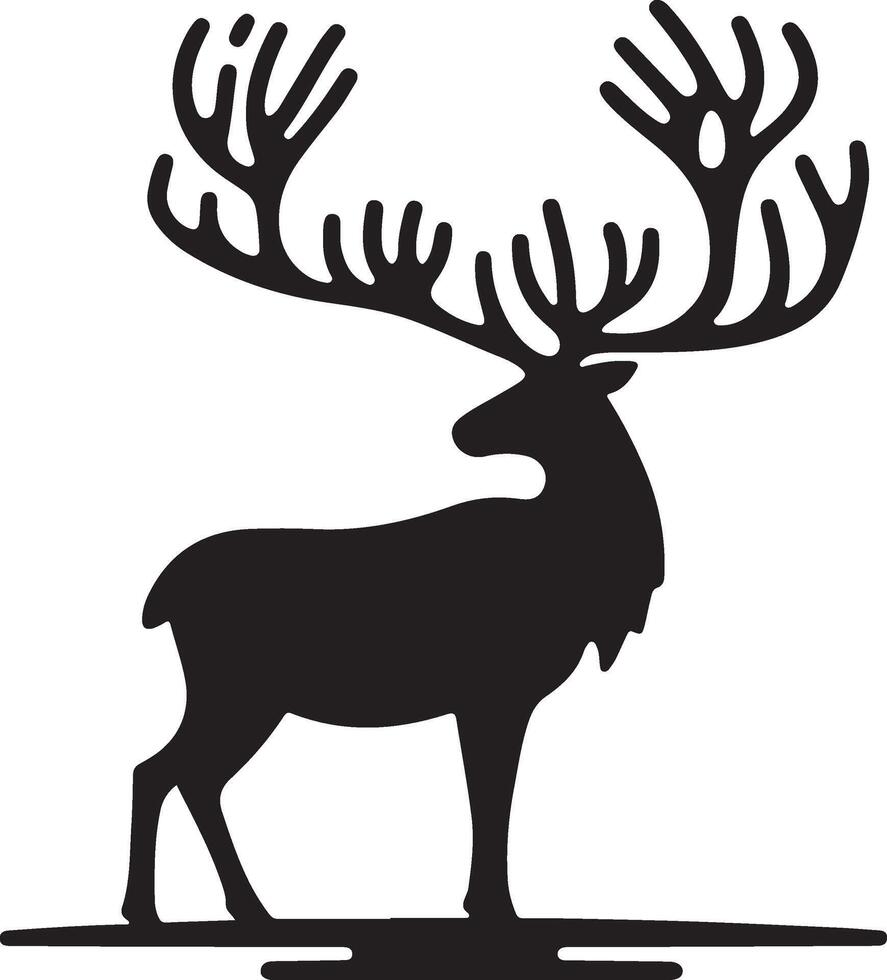 deer head illustration vector