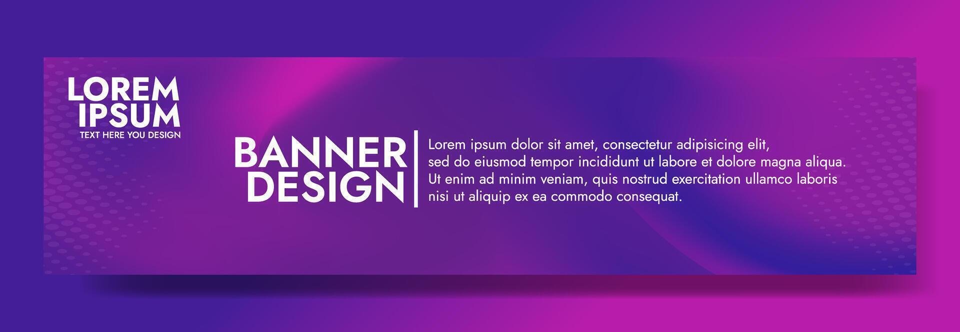 Gradient blurred banner in shades of purple and blue. Ideal for web banners, social media posts, or any design project that requires a calming backdrop vector