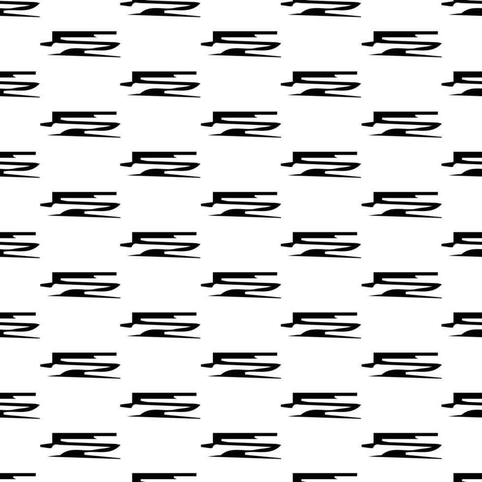 Seamless pattern with sketch squiggle vector