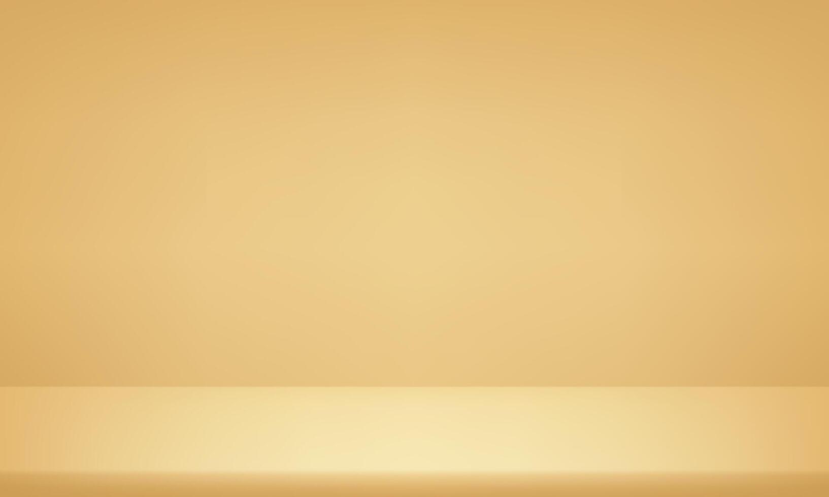 Pastel yellow studio room background. Yellow background 3d with podium. Empty room with light effect. Space for selling products on the website. Business backdrop. illustration. vector