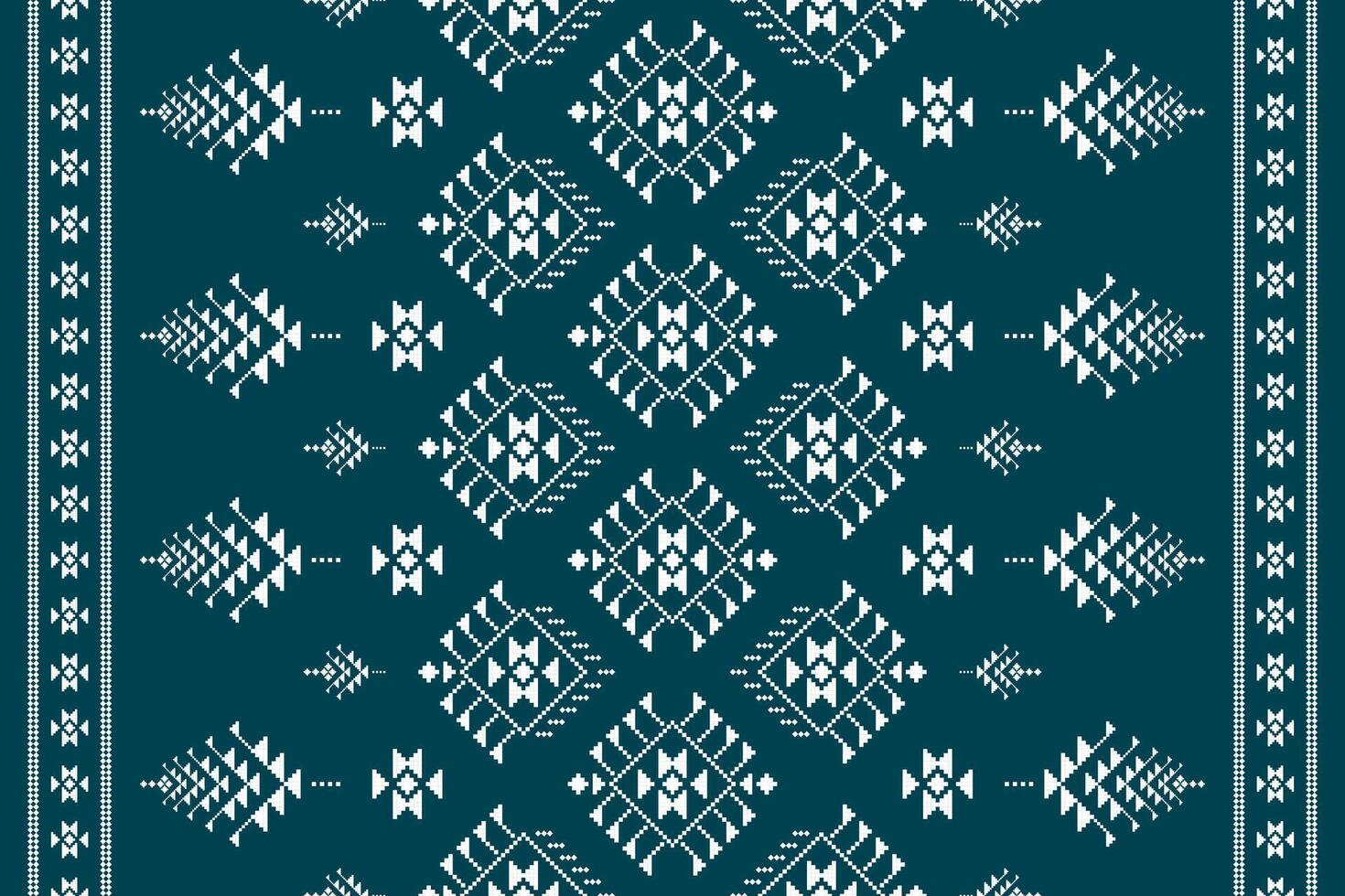 Carpet tribal pattern art. Geometric ethnic seamless pattern traditional. American, Mexican style. Design for background, wallpaper, illustration, fabric, clothing, carpet, textile, batik, embroidery. vector