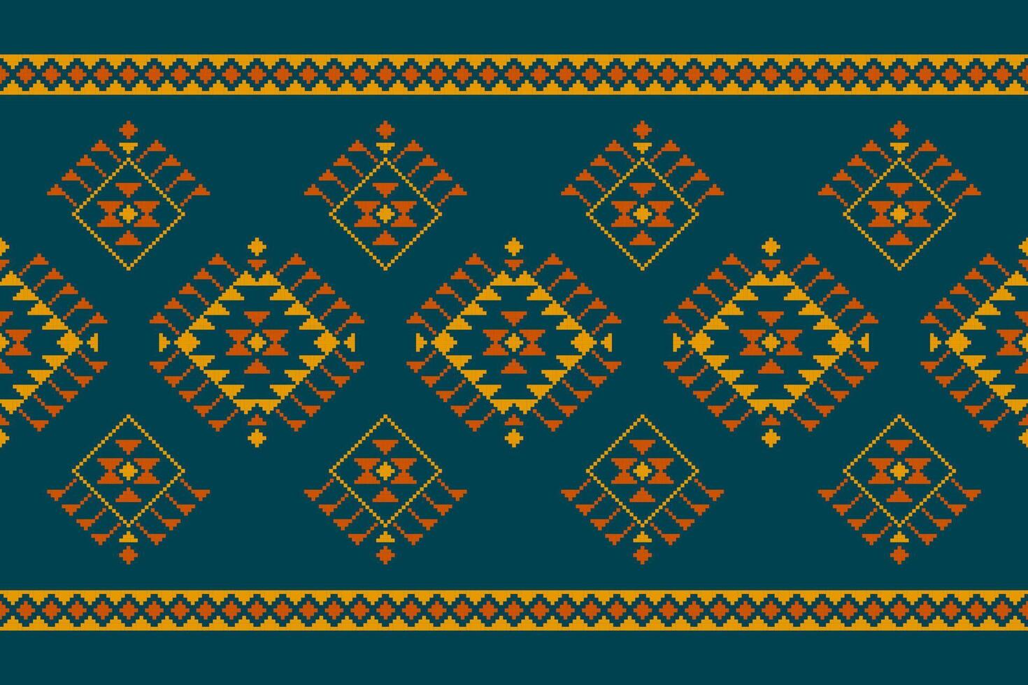 Carpet tribal pattern art. Geometric ethnic seamless pattern traditional. American, Mexican style. Design for background, wallpaper, illustration, fabric, clothing, carpet, textile, batik, embroidery. vector
