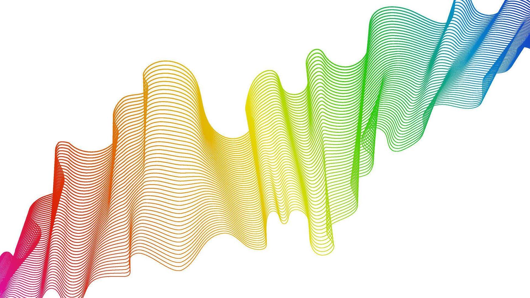 Abstract backdrop with wave gradient lines vector