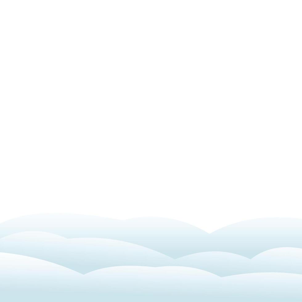 Snow Pile Border Illustration vector