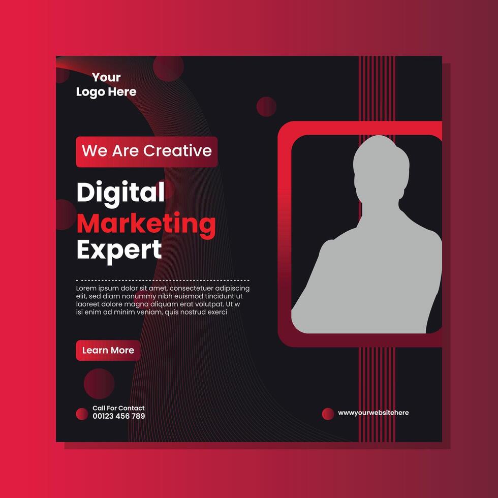 Business Social Media Post Design vector