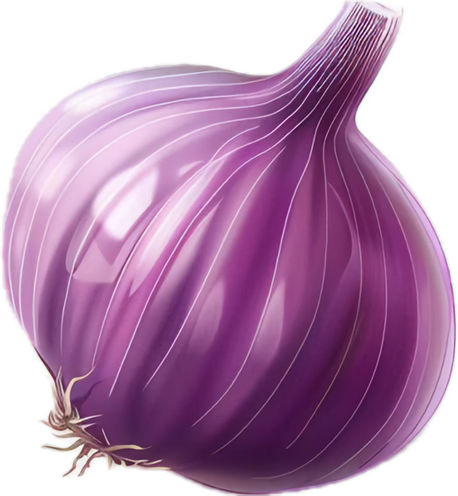 Close-Up of Sliced Red Onion Layers png