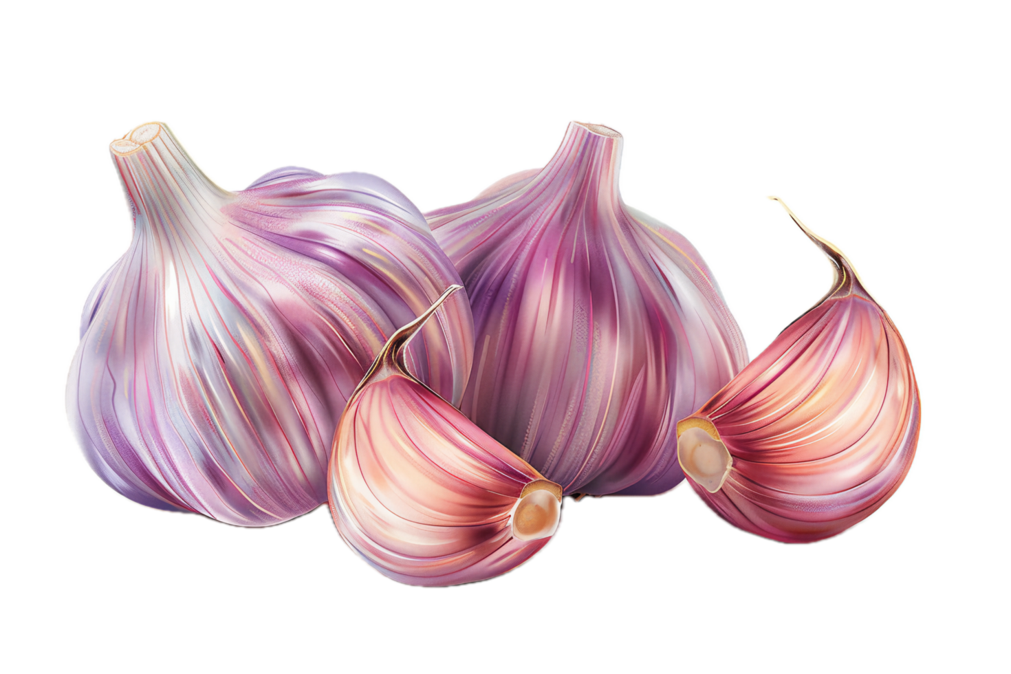 Stylized Garlic Bulbs. png