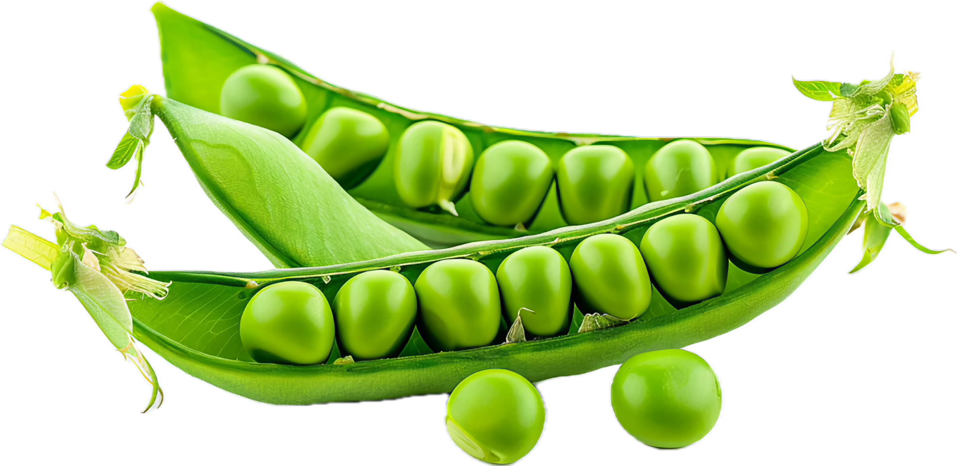 Fresh green peas in pod. 46004887 PNG