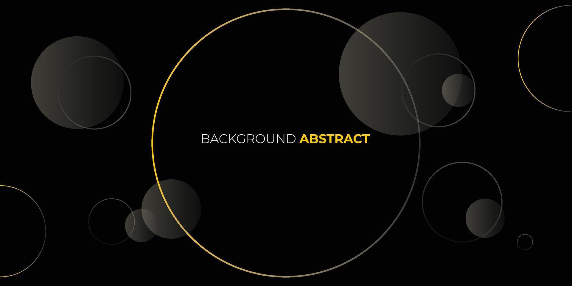 Abstract Background Circle behind Dark Design. Realistic wallpaper with luxurious flowing lines. Elegant background for posters, websites, brochures, cards, banners, apps, etc vector