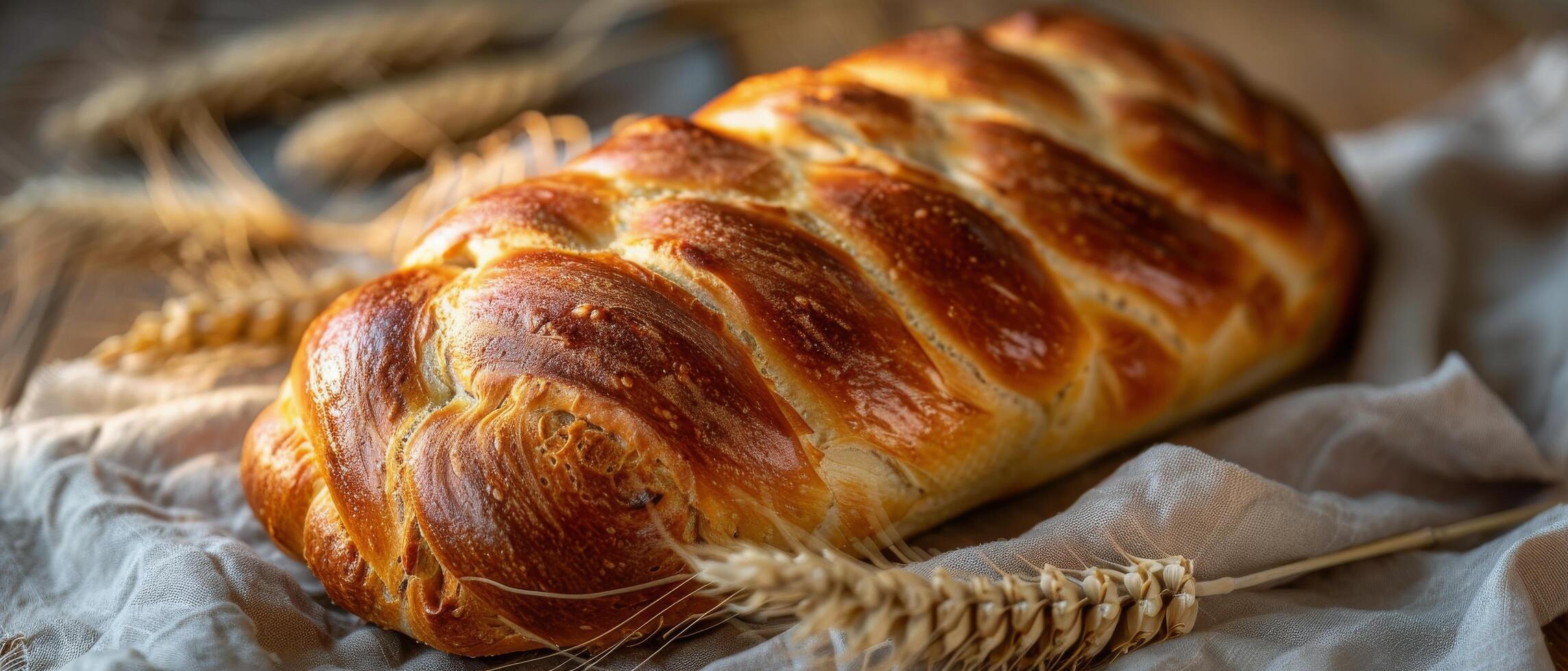 Loaf of Bread on Table photo