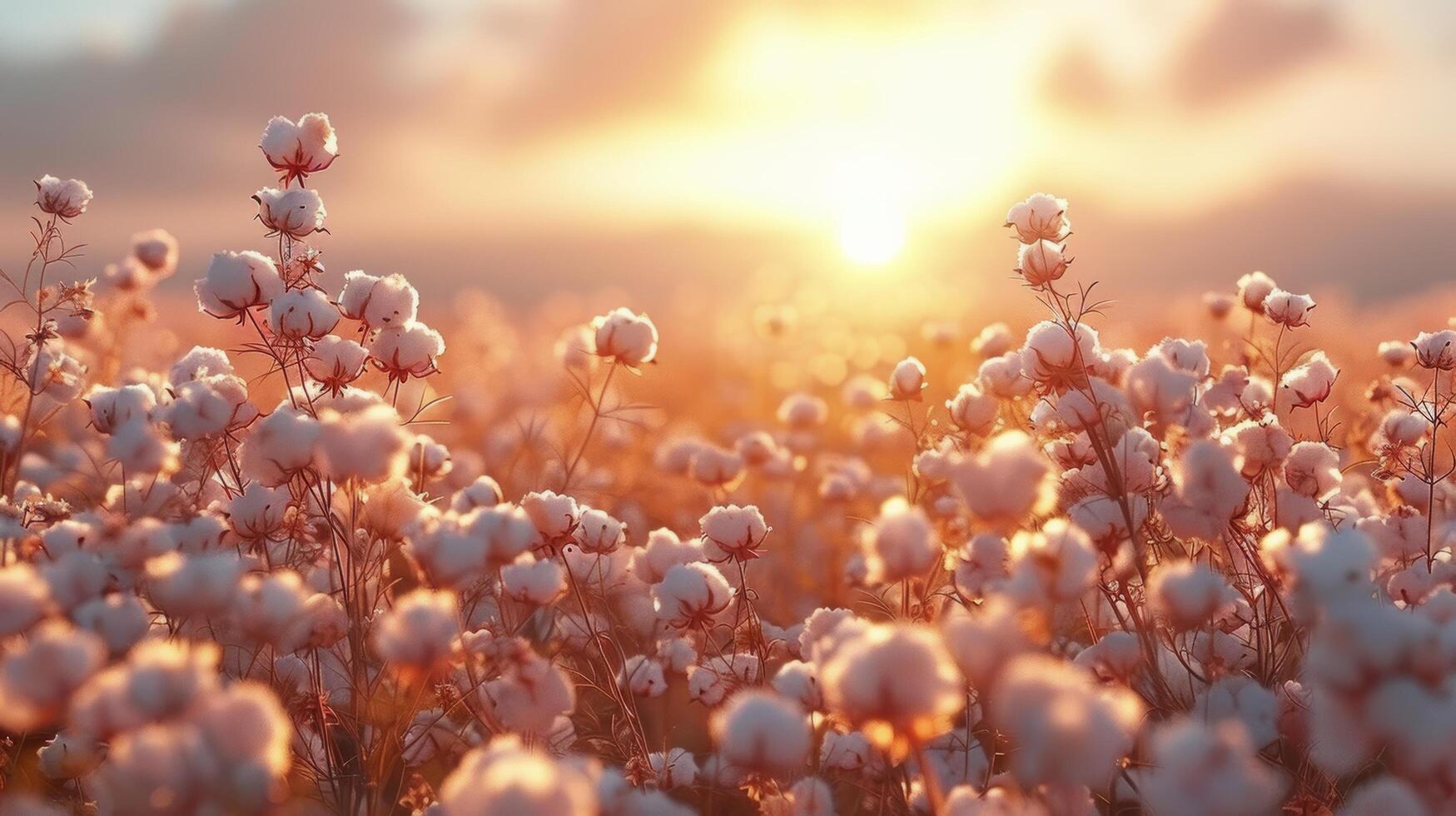 Flowers Scattered in Grass photo