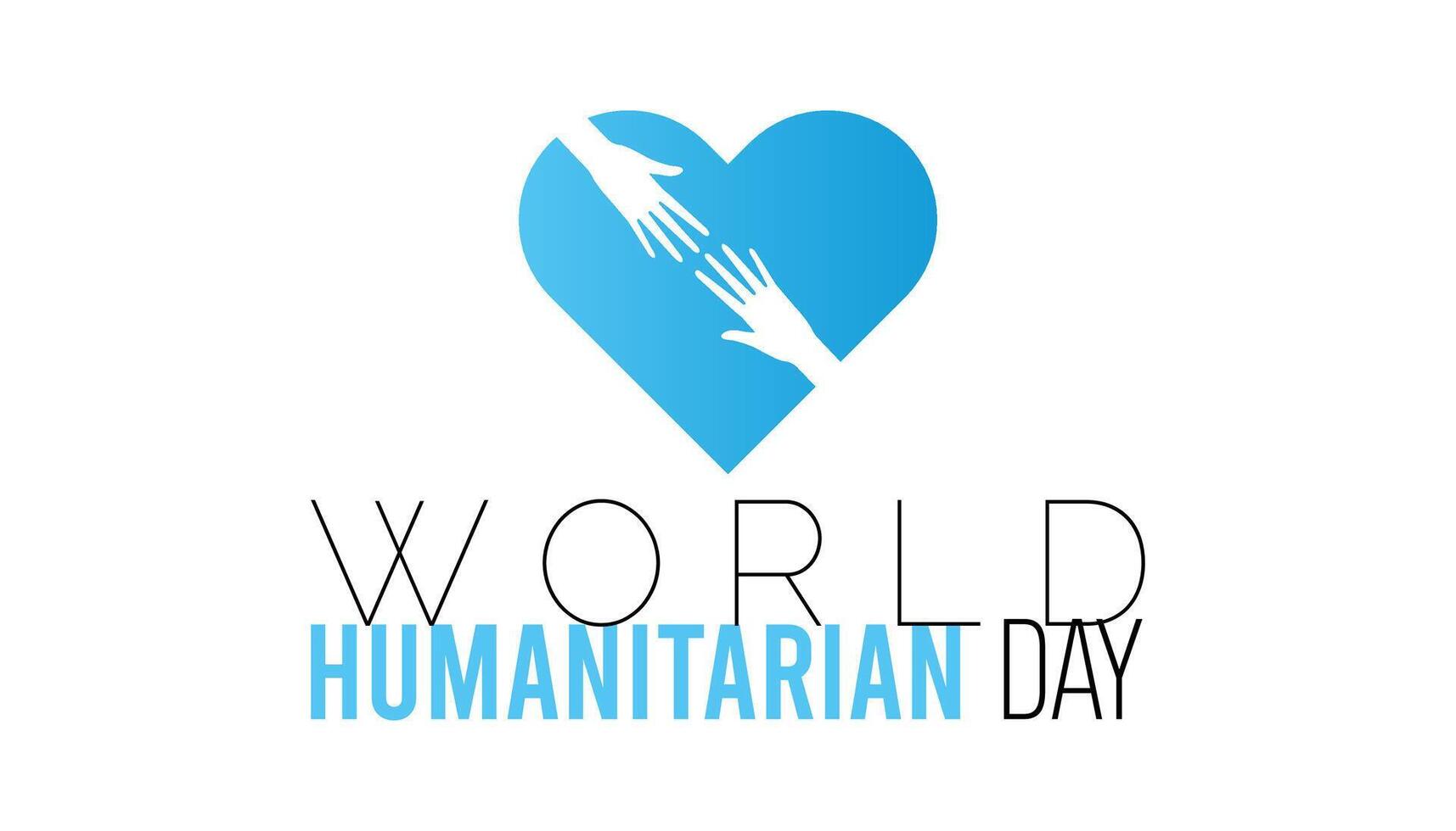 World Humanitarian Day is observed every year on August.banner design template illustration background design. vector