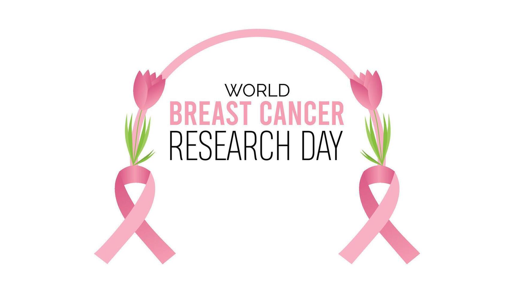World Breast Cancer Research Day is observed every year on August.banner design template illustration background design. vector