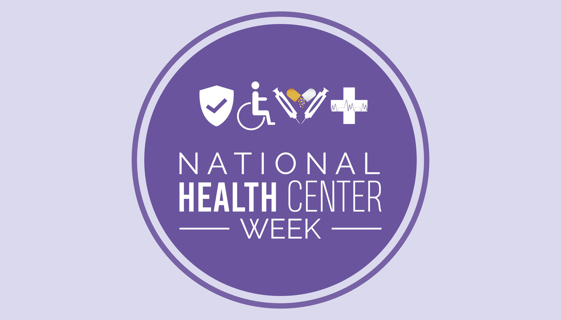 National Health Center Week is observed every year on August.banner design template illustration