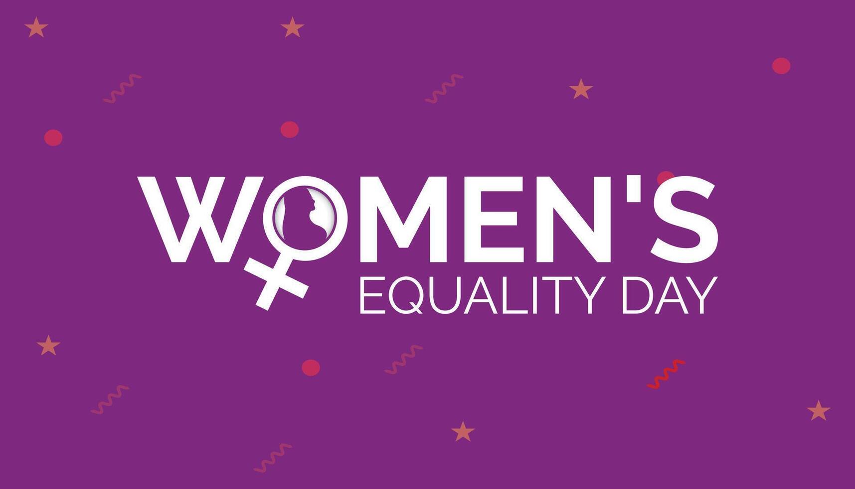 Women's Equality Day is observed every year on August.banner design template illustration background design. vector