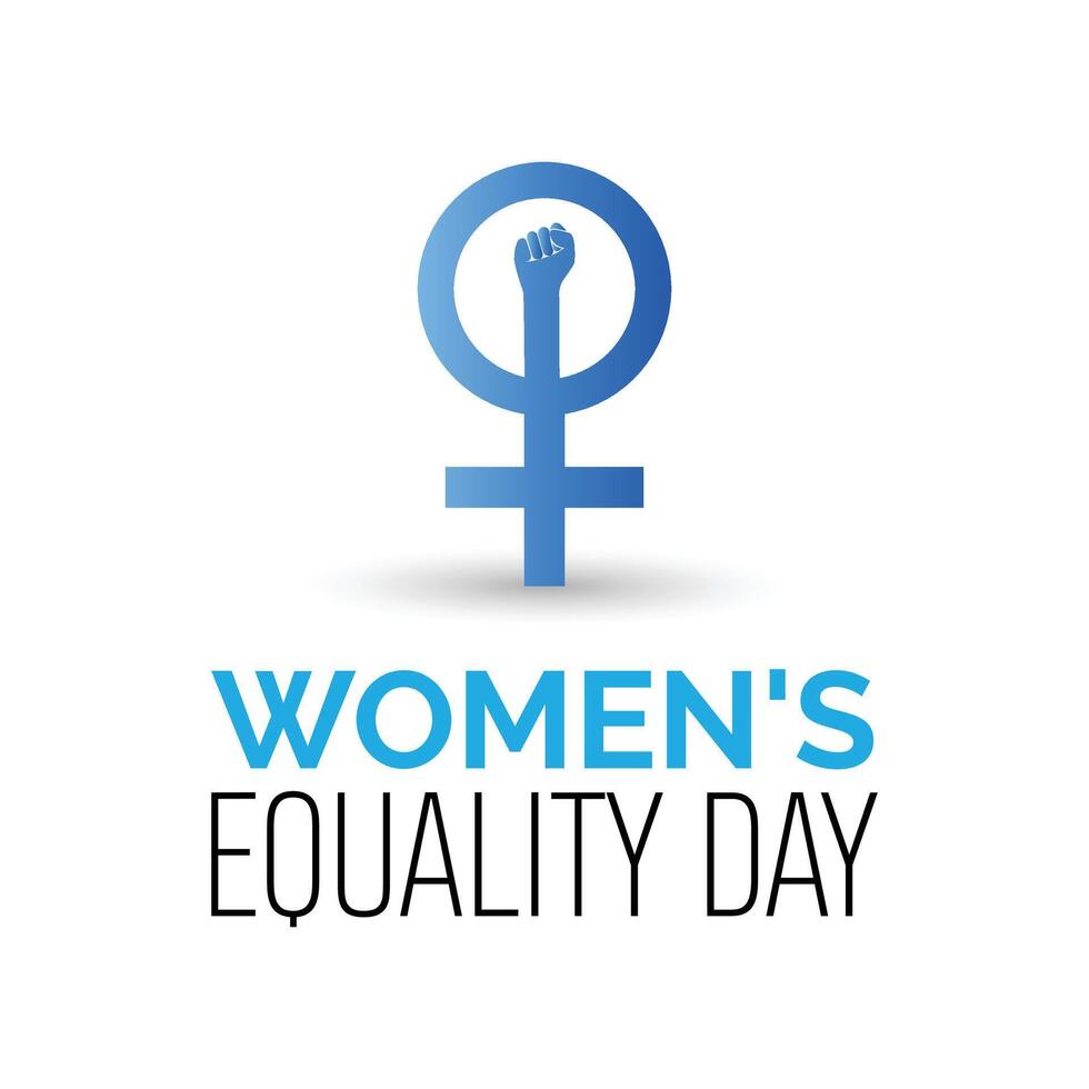 Women's Equality Day is observed every year on August.banner design template illustration background design. vector