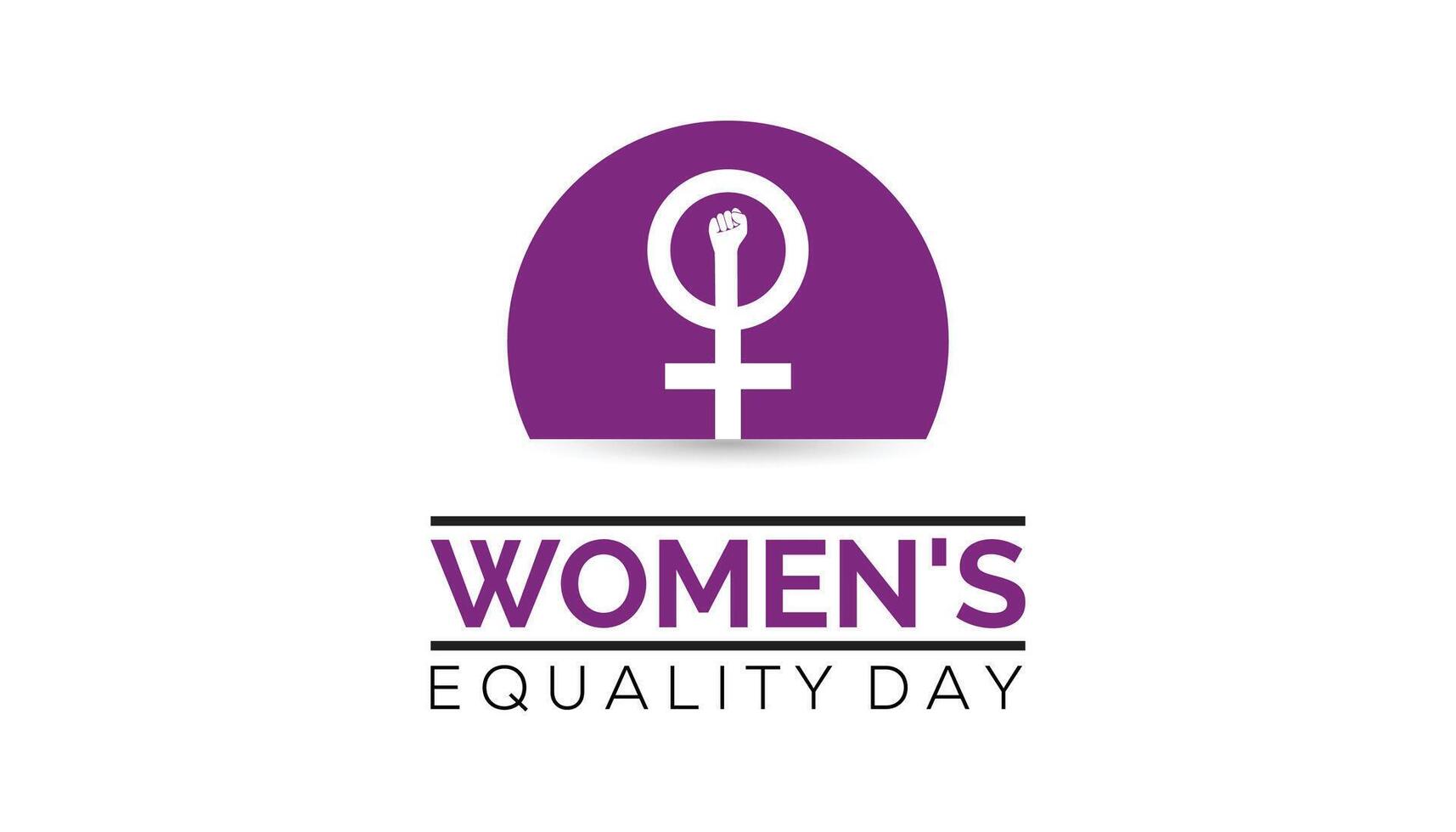 Women's Equality Day is observed every year on August.banner design template illustration background design. vector