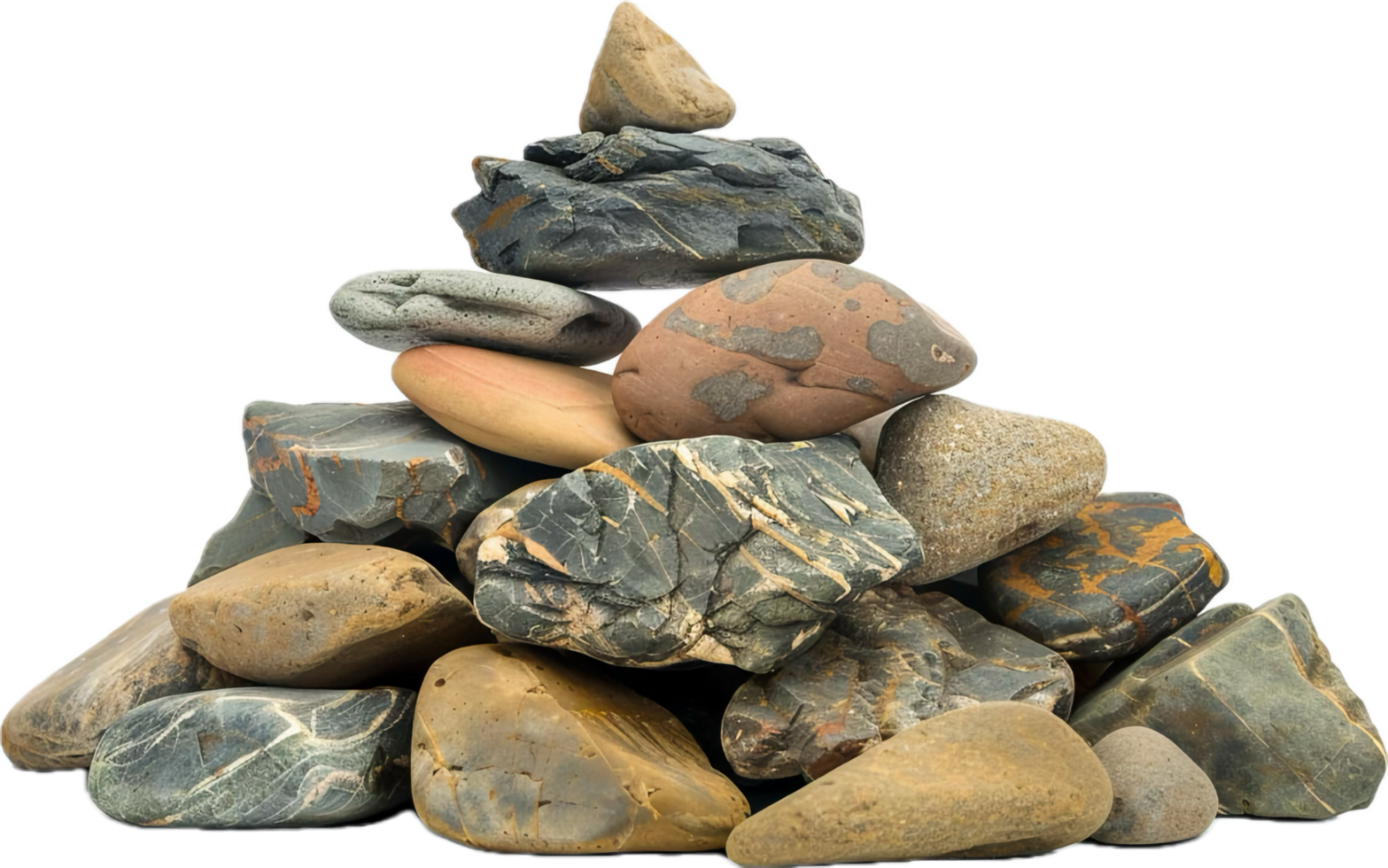 Stacked Stones in Balanced Pyramid. png