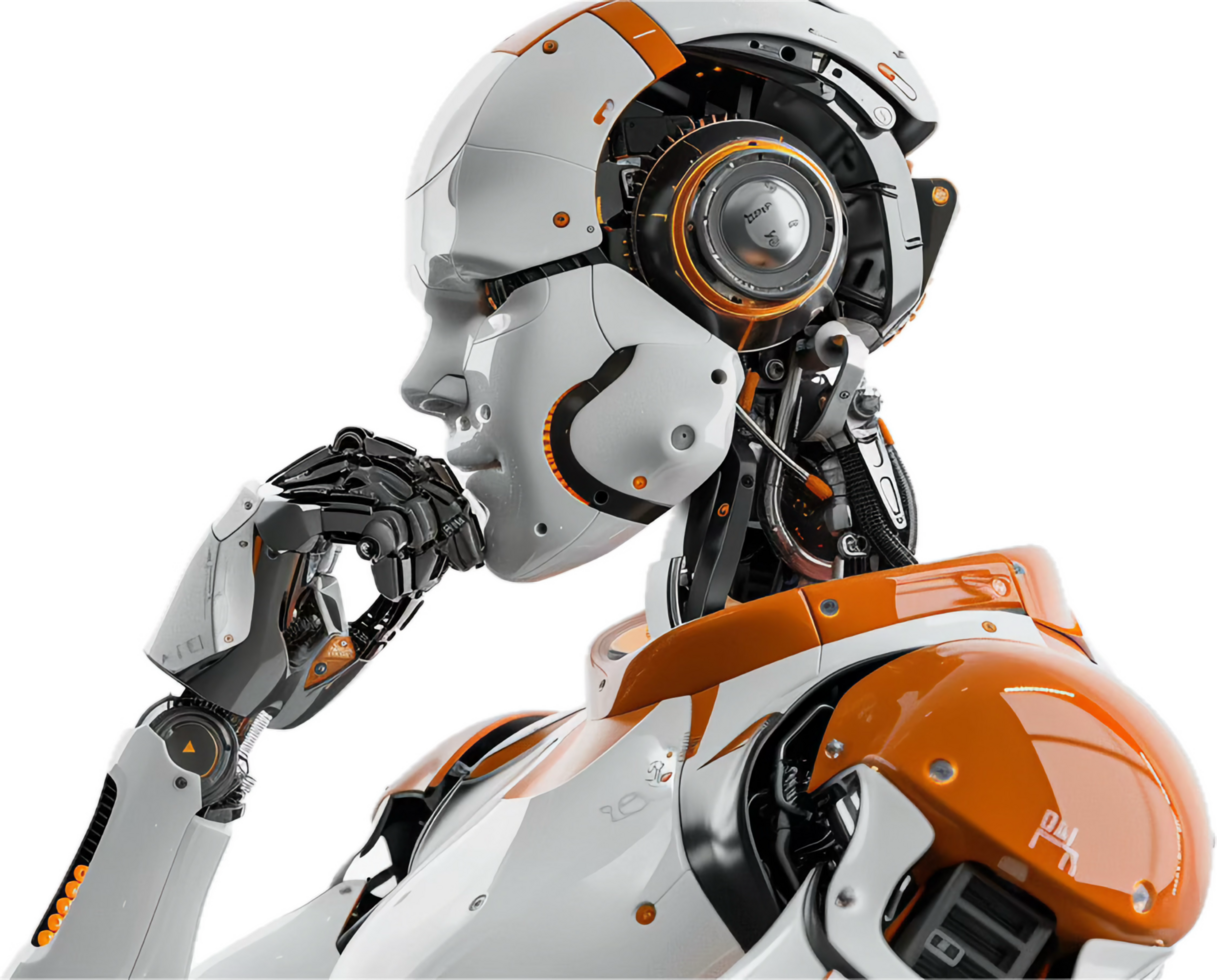 Futuristic Humanoid Robot. png