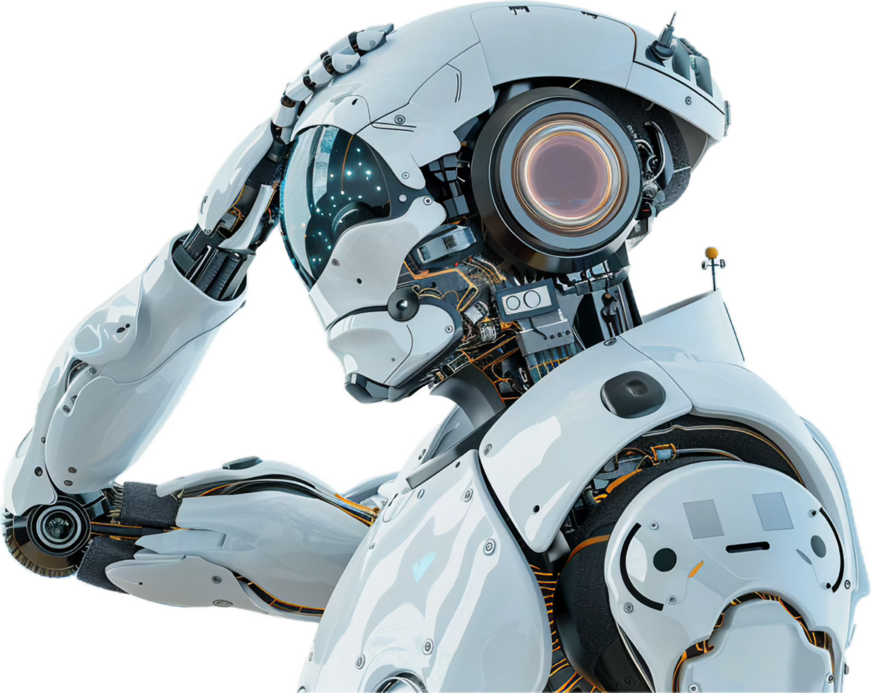 Futuristic Humanoid Robot. png
