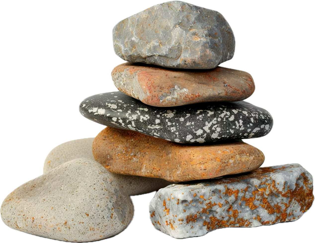 Stacked Stones in Balanced Pyramid. png