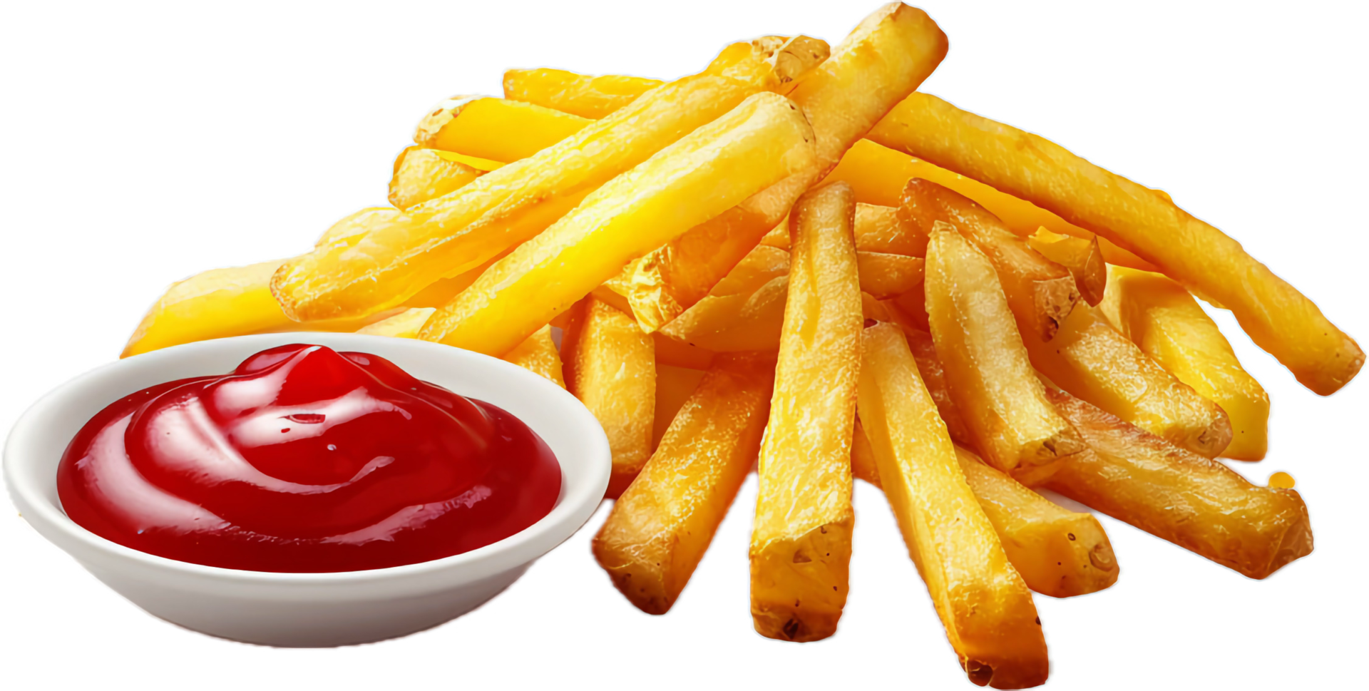 Crispy French Fries with Ketchup. png