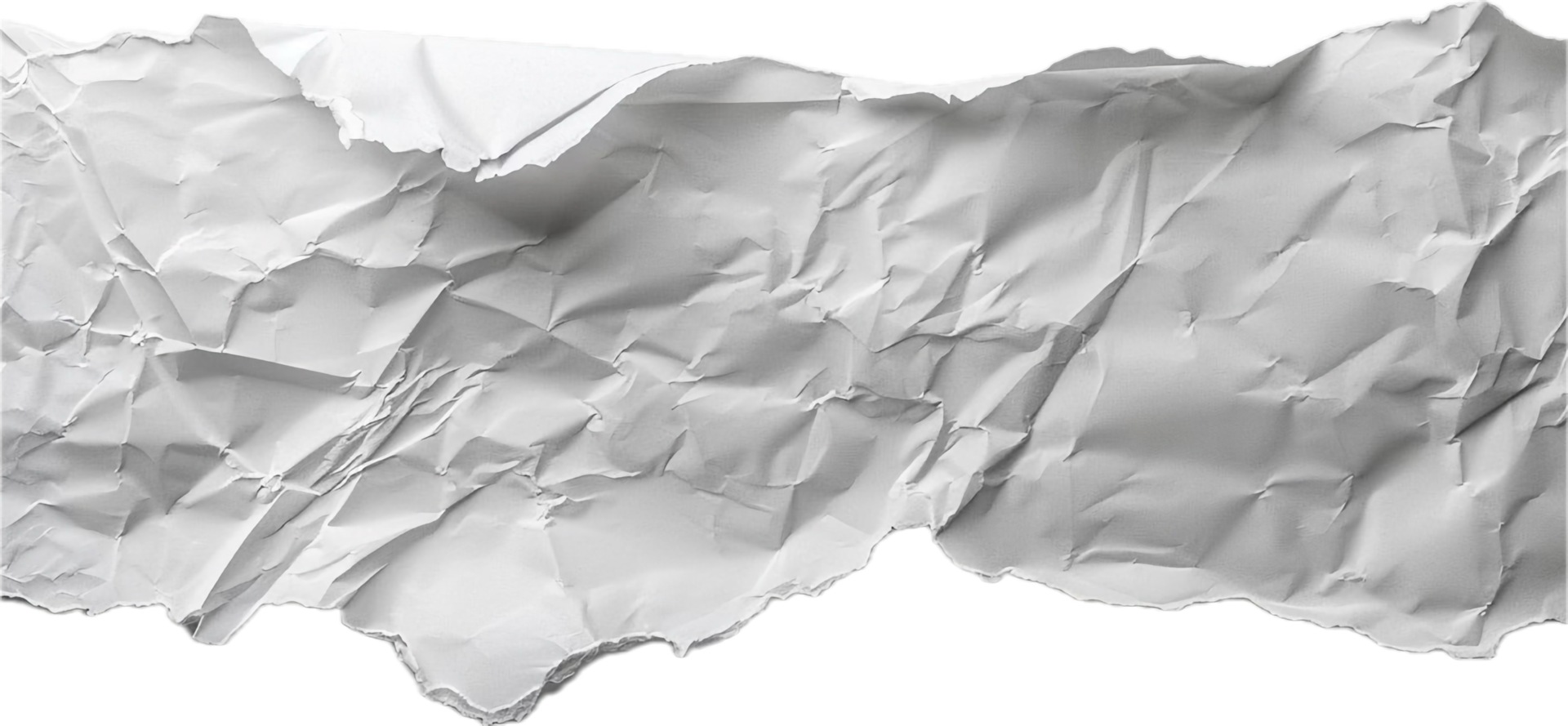 Crumpled White Paper Texture Close-Up png