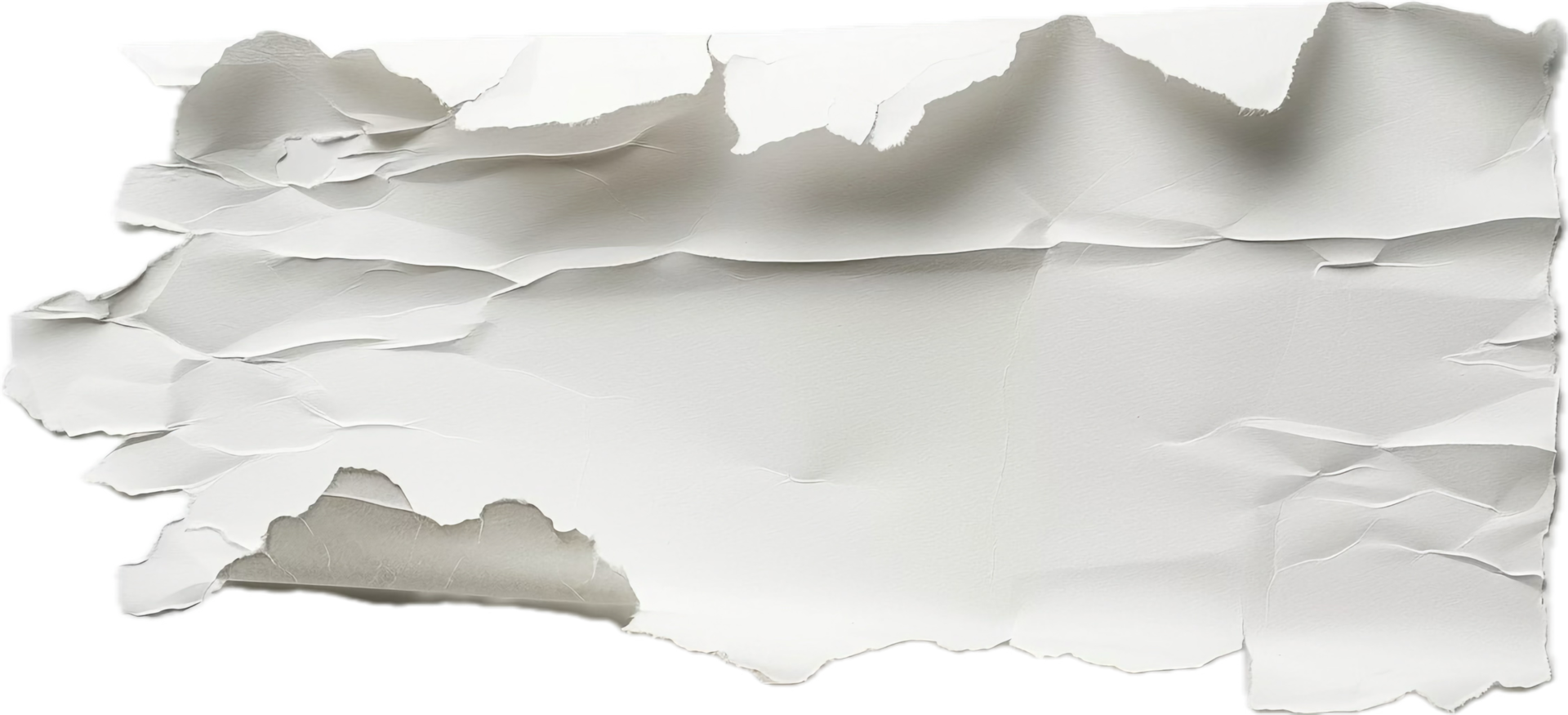 Crumpled White Paper Texture Close-Up png