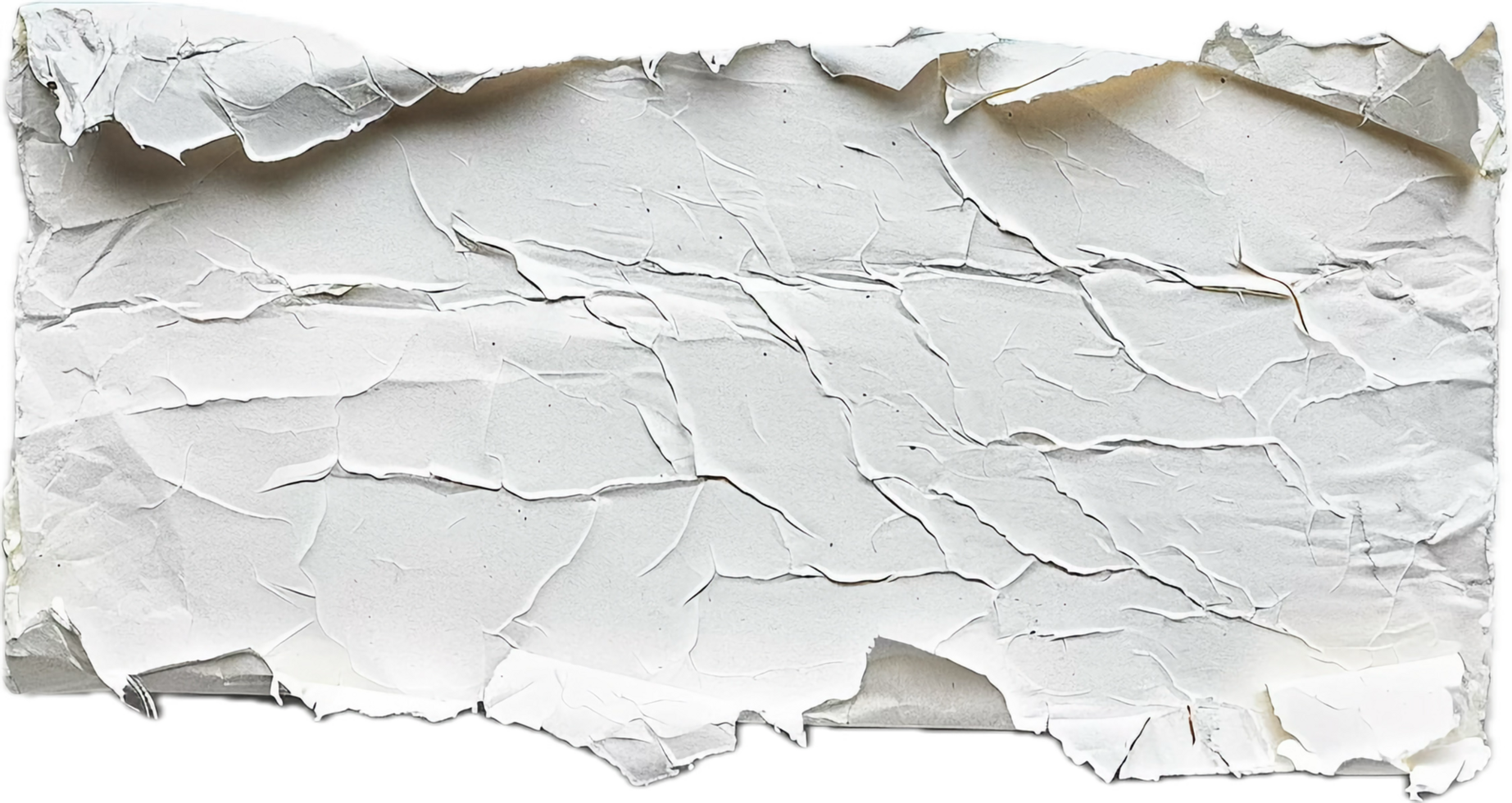 Crumpled White Paper Texture Close-Up png