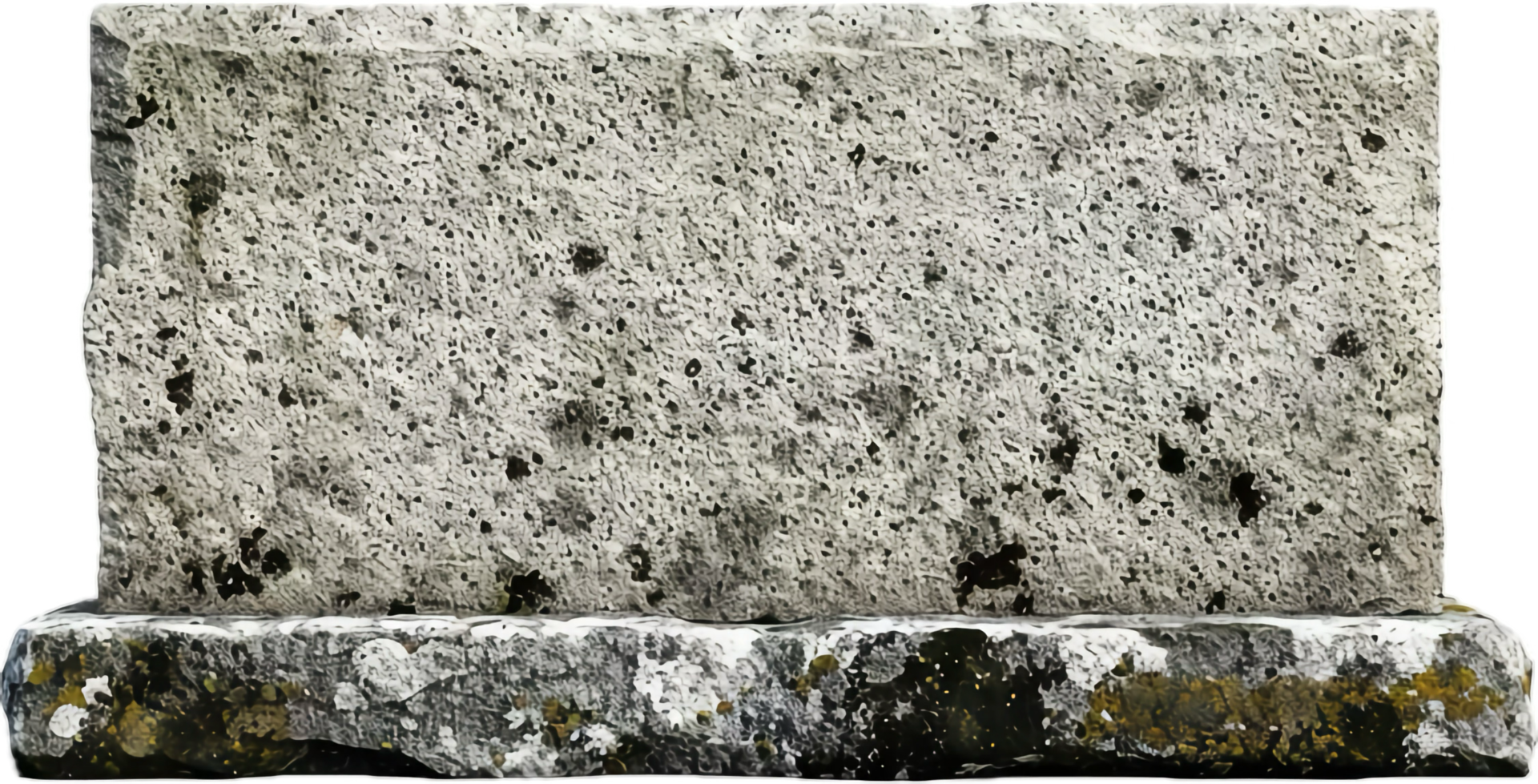 Weathered Ornate Stone Plaque. png