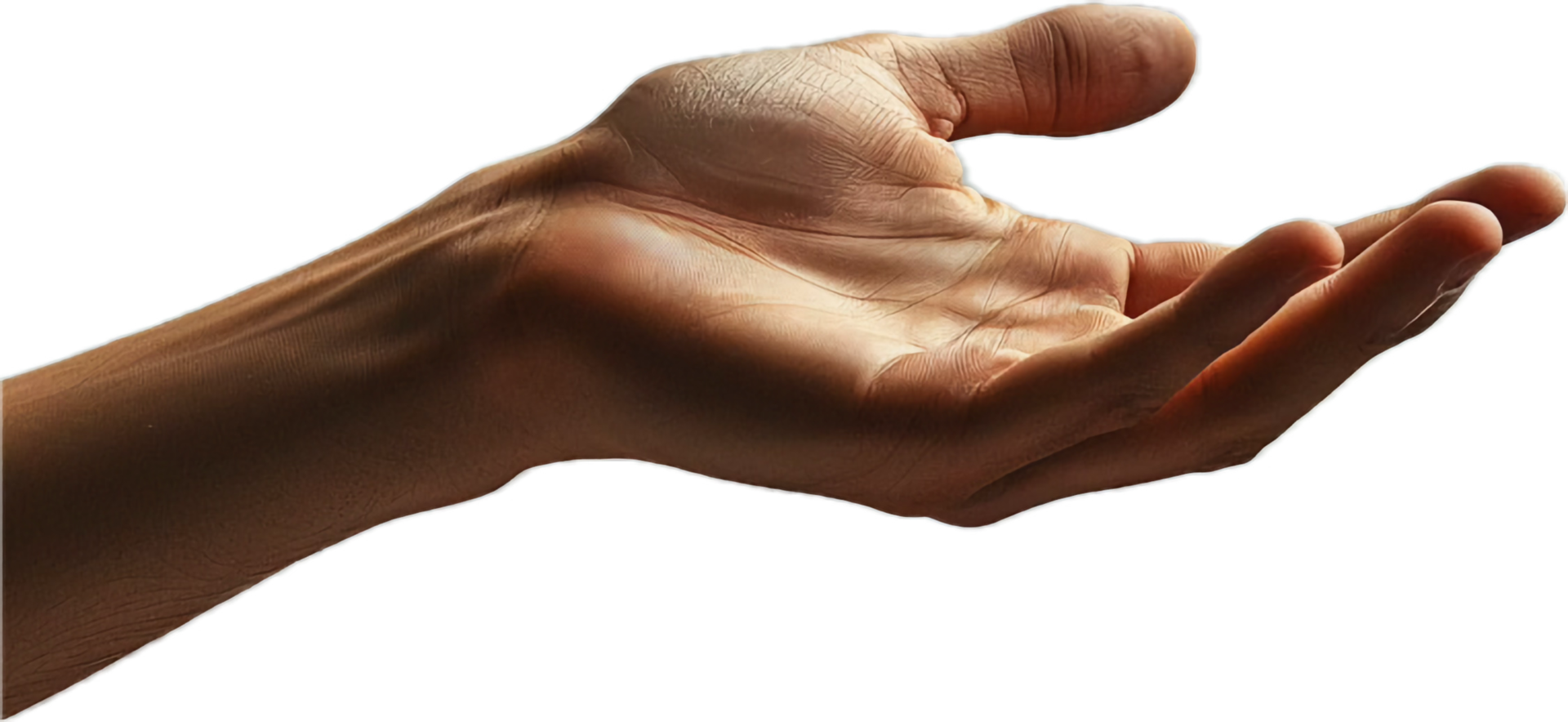 Outstretched Hand Asking for Help. png