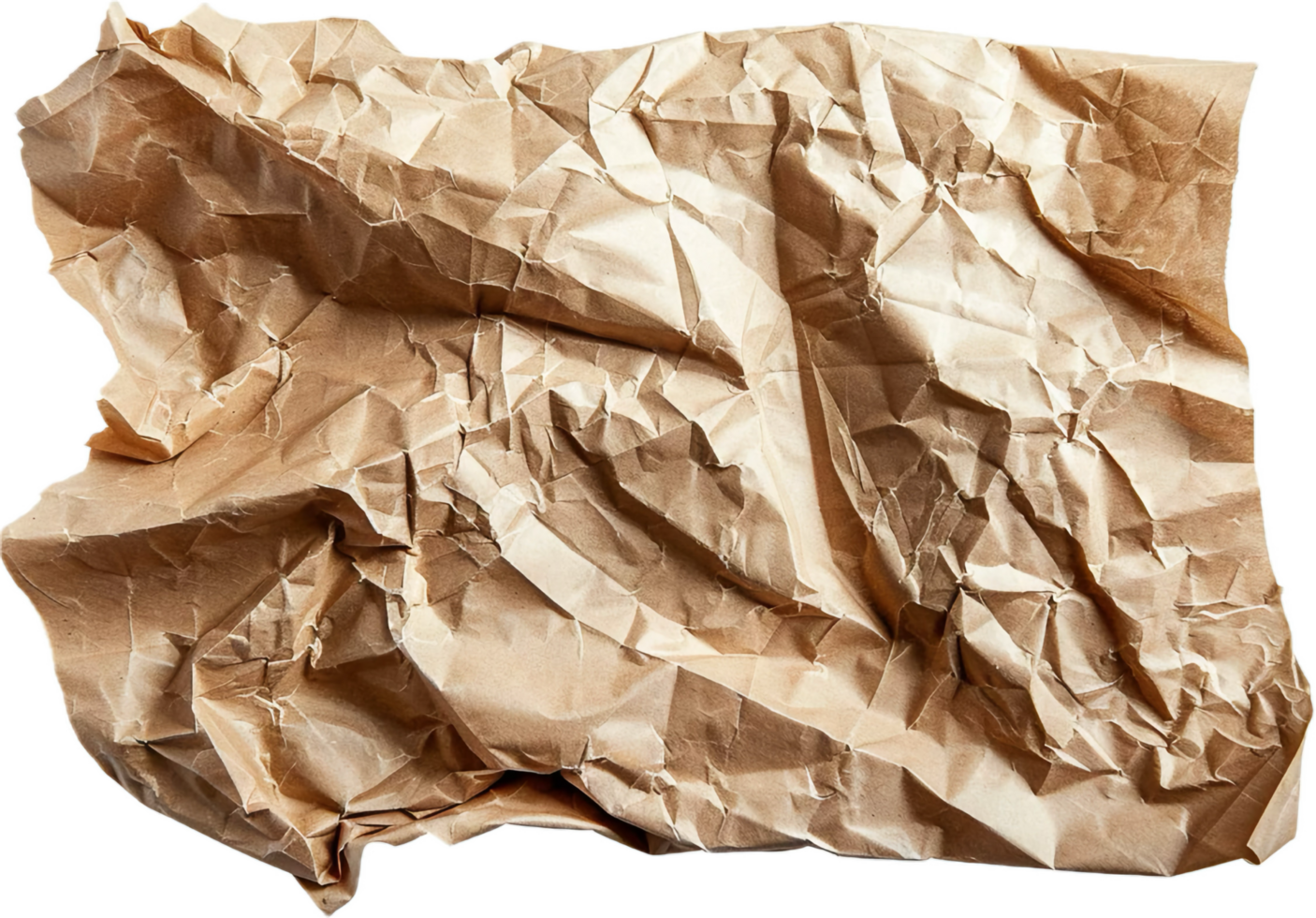 Crumpled Brown Paper. png