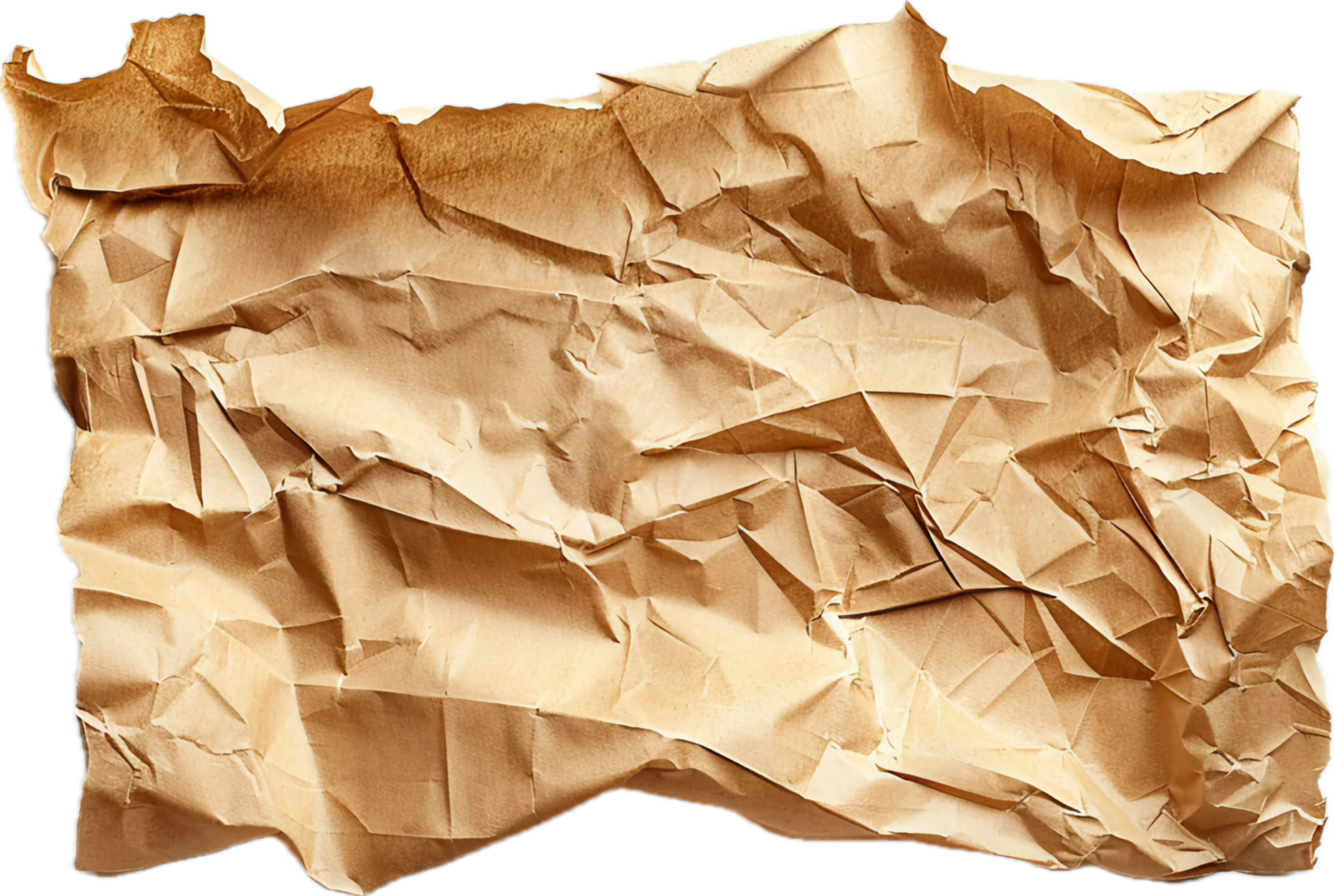 Crumpled Brown Paper. png