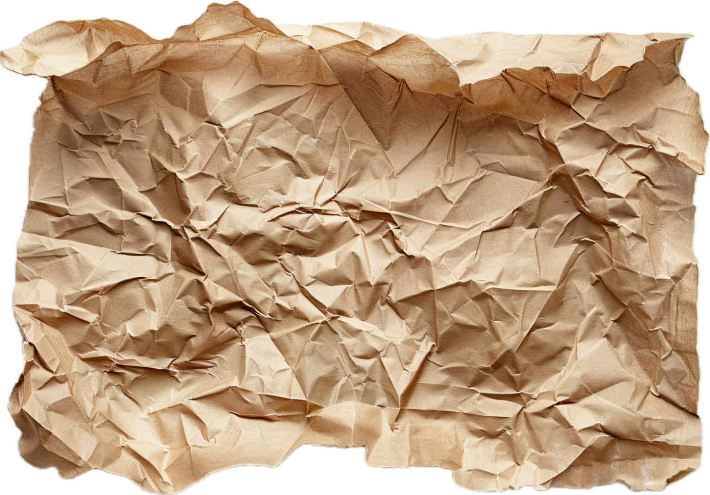 Crumpled Brown Paper. png