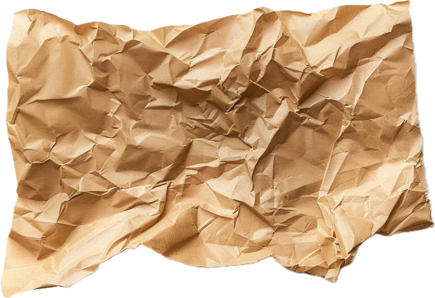 Crumpled Brown Paper. png