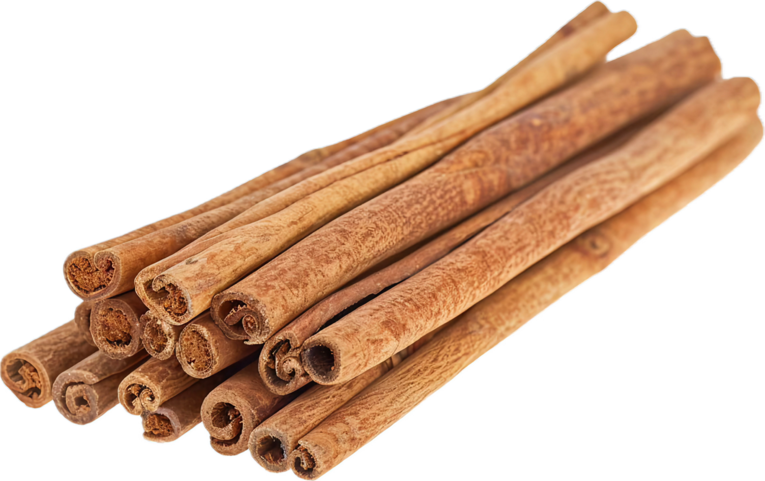 Stack of Dried Cinnamon Sticks. png