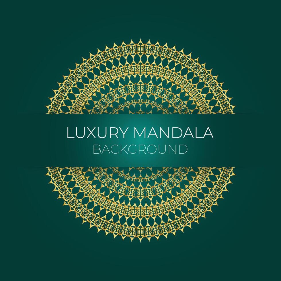 creative luxury mandala design background vector